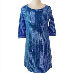 Hatley Blue Print Cotton Dress Medium Fits Small size 6 8